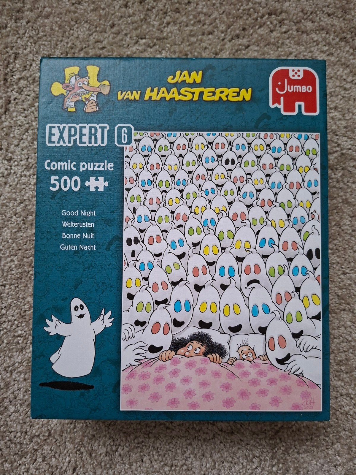 Jan van haasteren puzzel 500st Expert 6 Welterusten, Ophalen, 500 t/m 1500 stukjes, Zo goed als nieuw, Legpuzzel