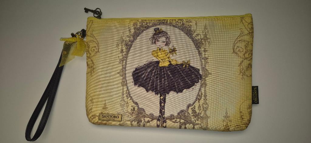Santoro Londen toilettas/etui, Ophalen of Verzenden, Nieuw, Geel, Dame