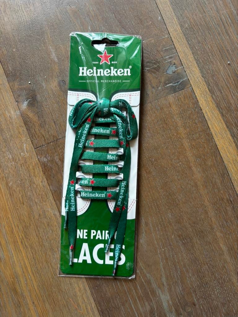 Heineken schoenveters, Ophalen, Zo goed als nieuw, Heineken