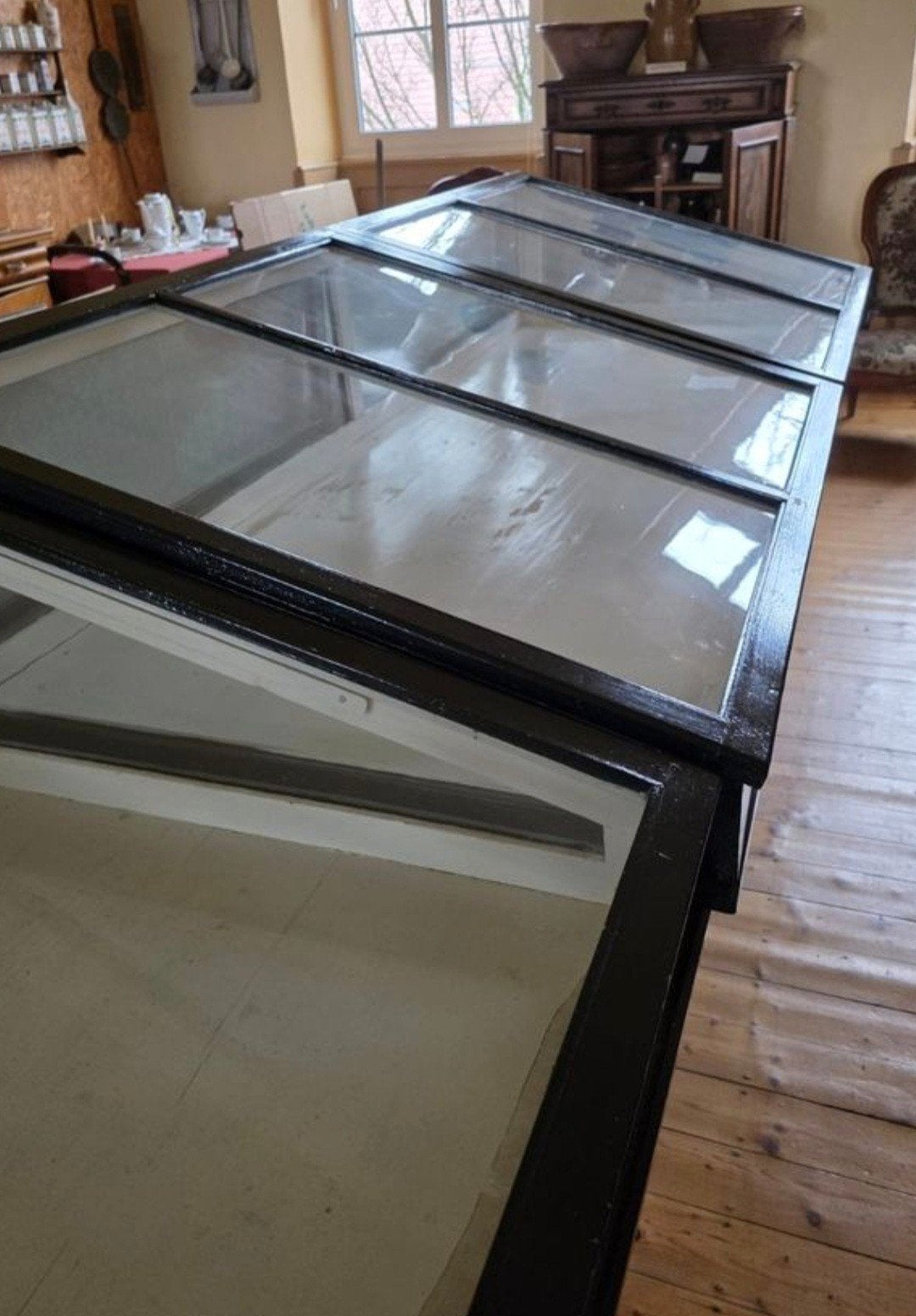Museumvitrines vitrines toonbank oud, Ophalen, RVS Meubilair