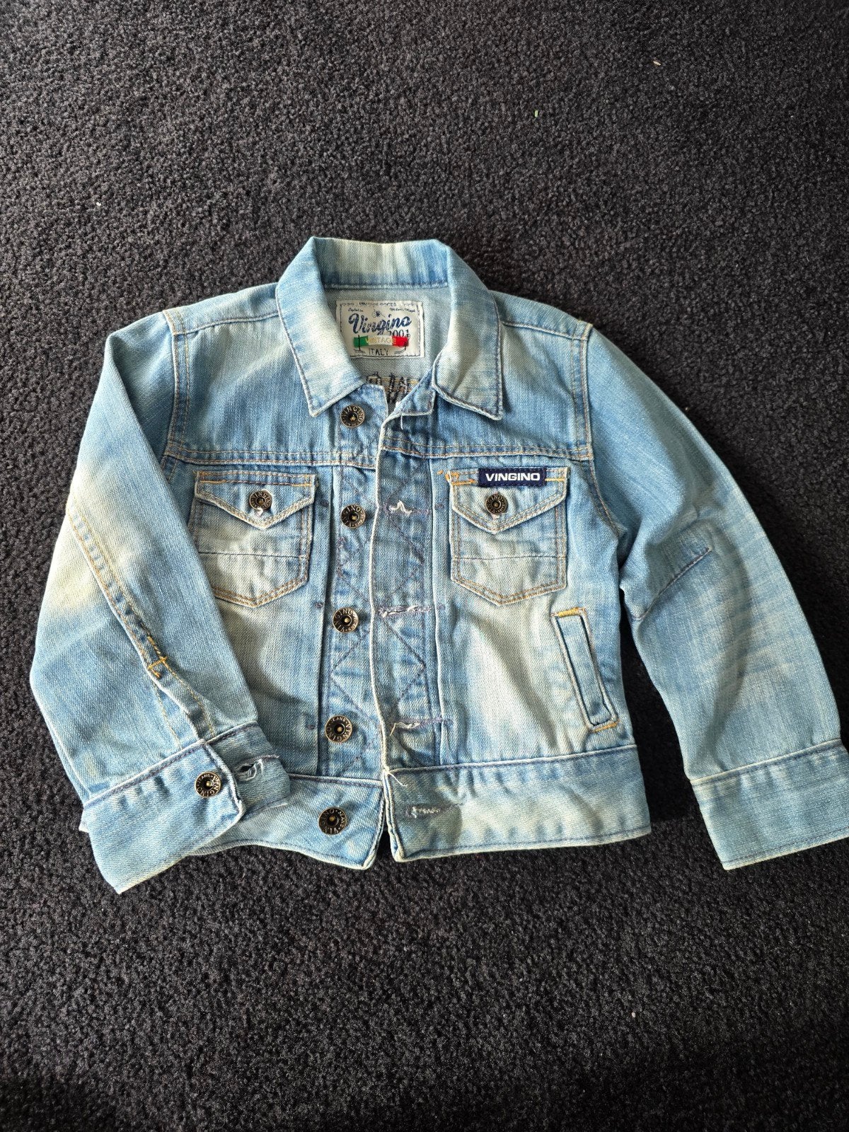 Vingino spijkerjack voor kinderen - Vintage look, Kinderen en Baby's, Ophalen of Verzenden, Gebruikt, Vingino, Jongen of Meisje