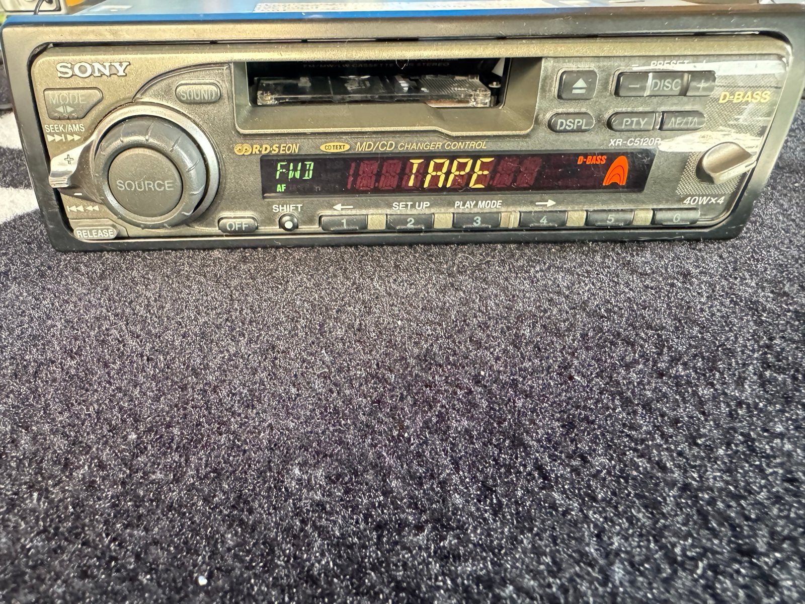 Sony XR-C5120R Autoradio met Cassettespeler, Auto diversen, Ophalen of Verzenden, Zo goed als nieuw