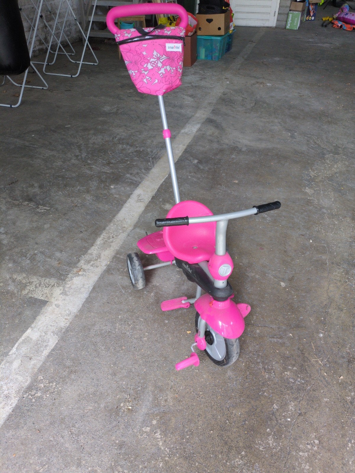 Peuter driewieler smartrike, Fietsen en Brommers, Fietsen | Driewielers, Ophalen, Gebruikt, Duwstang