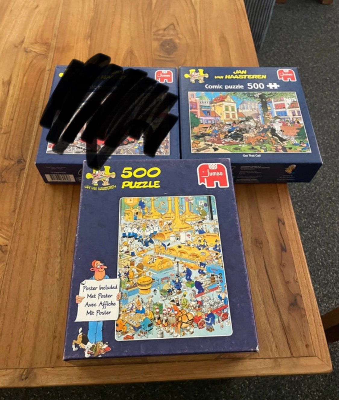 Nog 2 Jan van Haasteren puzzels 500 stukjes, Ophalen of Verzenden, 500 t/m 1500 stukjes, Gebruikt, Legpuzzel