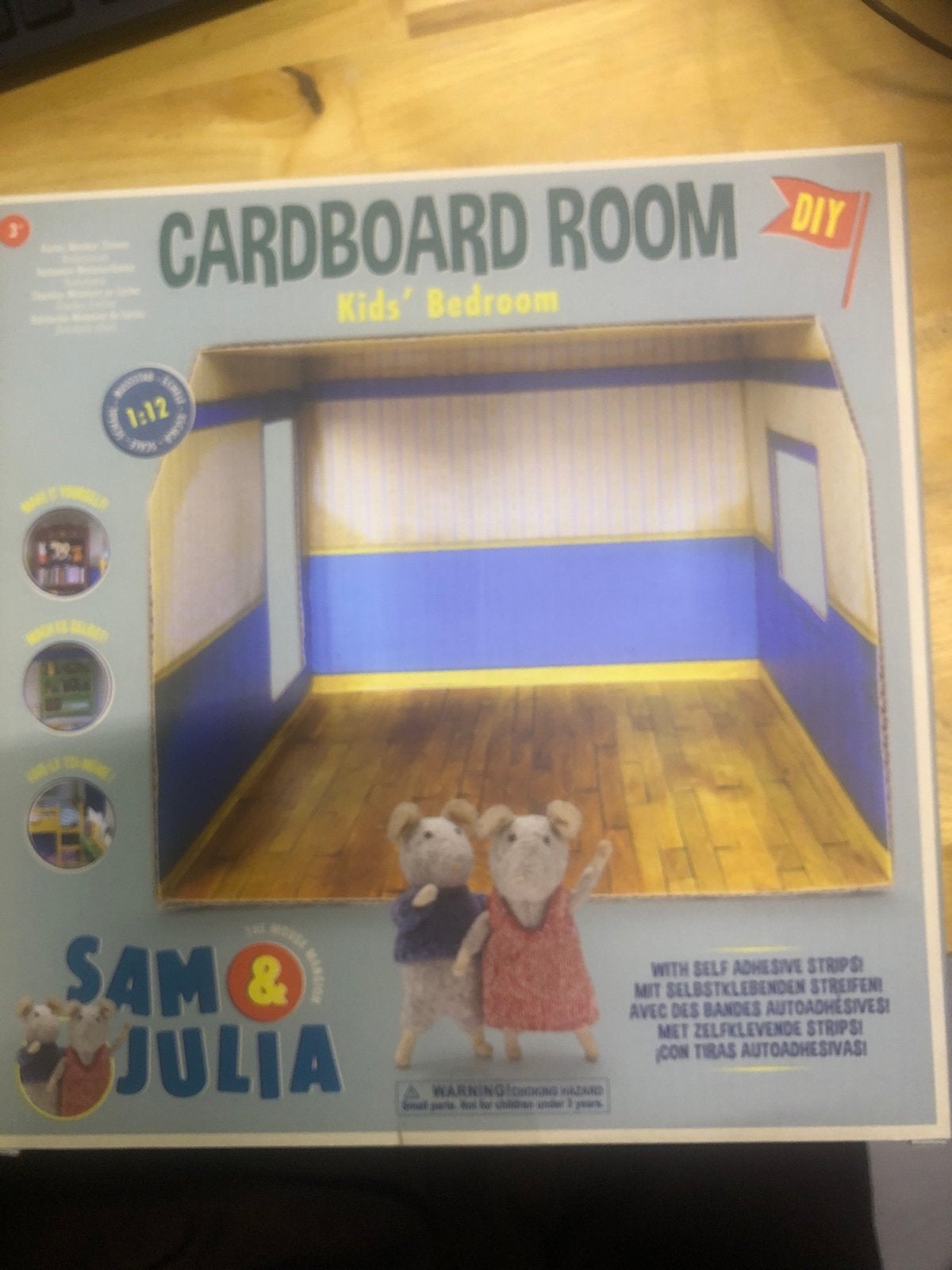 Sam & Julia Muizenhuis 1:12 kartonnen bedroom, Ophalen of Verzenden, Nieuw, Overige merken