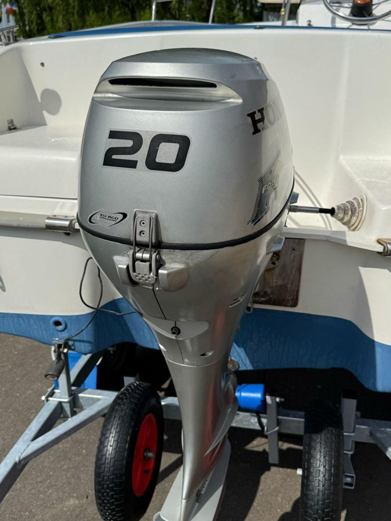 Topcraft 460 revolution honda 20pk, Watersport en Boten, Ophalen, Zo goed als nieuw, Topcraft, Elektrische start