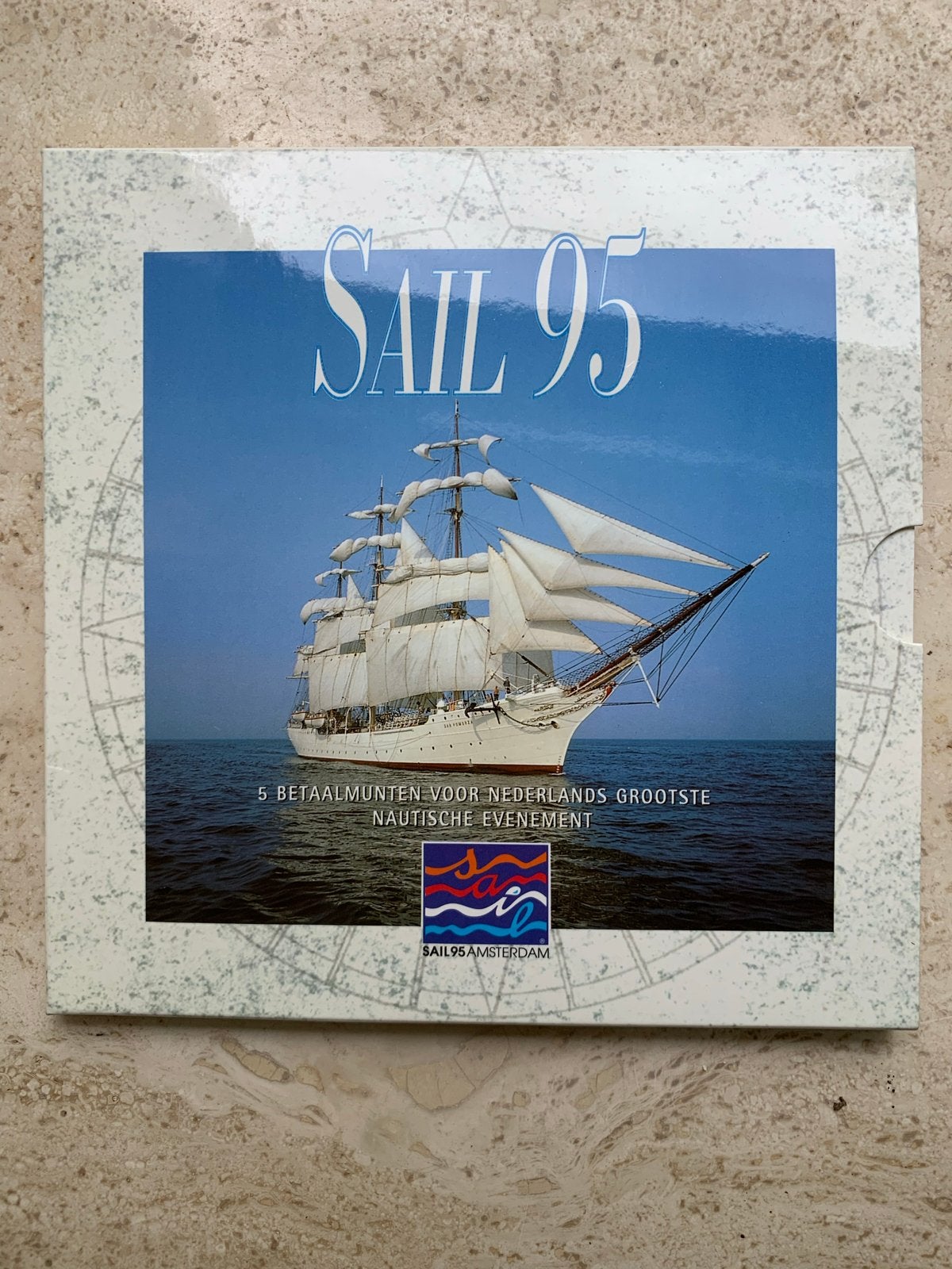 SAIL 95 Amsterdam - 5 Betaalmunten Set, Ophalen of Verzenden, Koningin Beatrix, Overige waardes, Setje