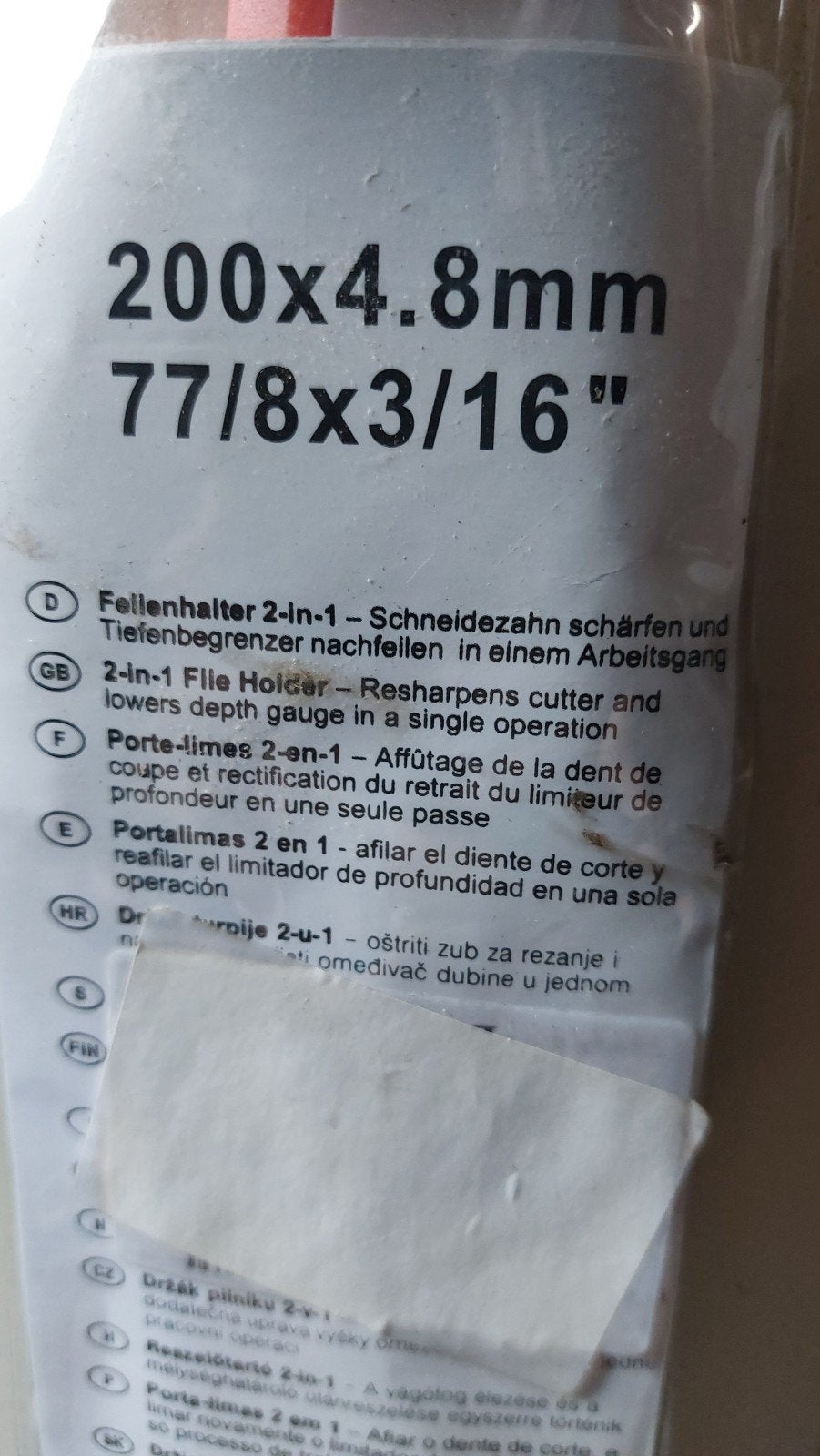 Vijlhouder kettingzaag 200x4.8mm
77/8x3/16", Ophalen of Verzenden, Nieuw, 1200 watt of meer, Overige typen