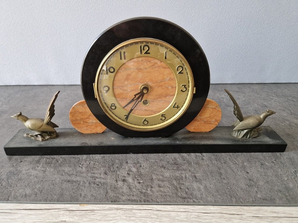 Klok in marmer, Antiek en Kunst, Ophalen