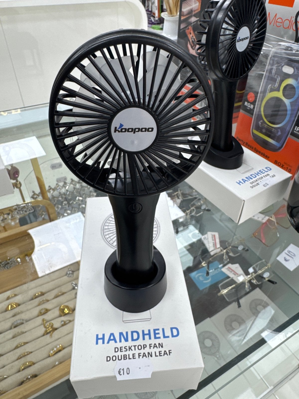 Draagbare Handheld Ventilator - Koopao USB Oplaadbaar, Ophalen of Verzenden, Nieuw, Tafelventilator