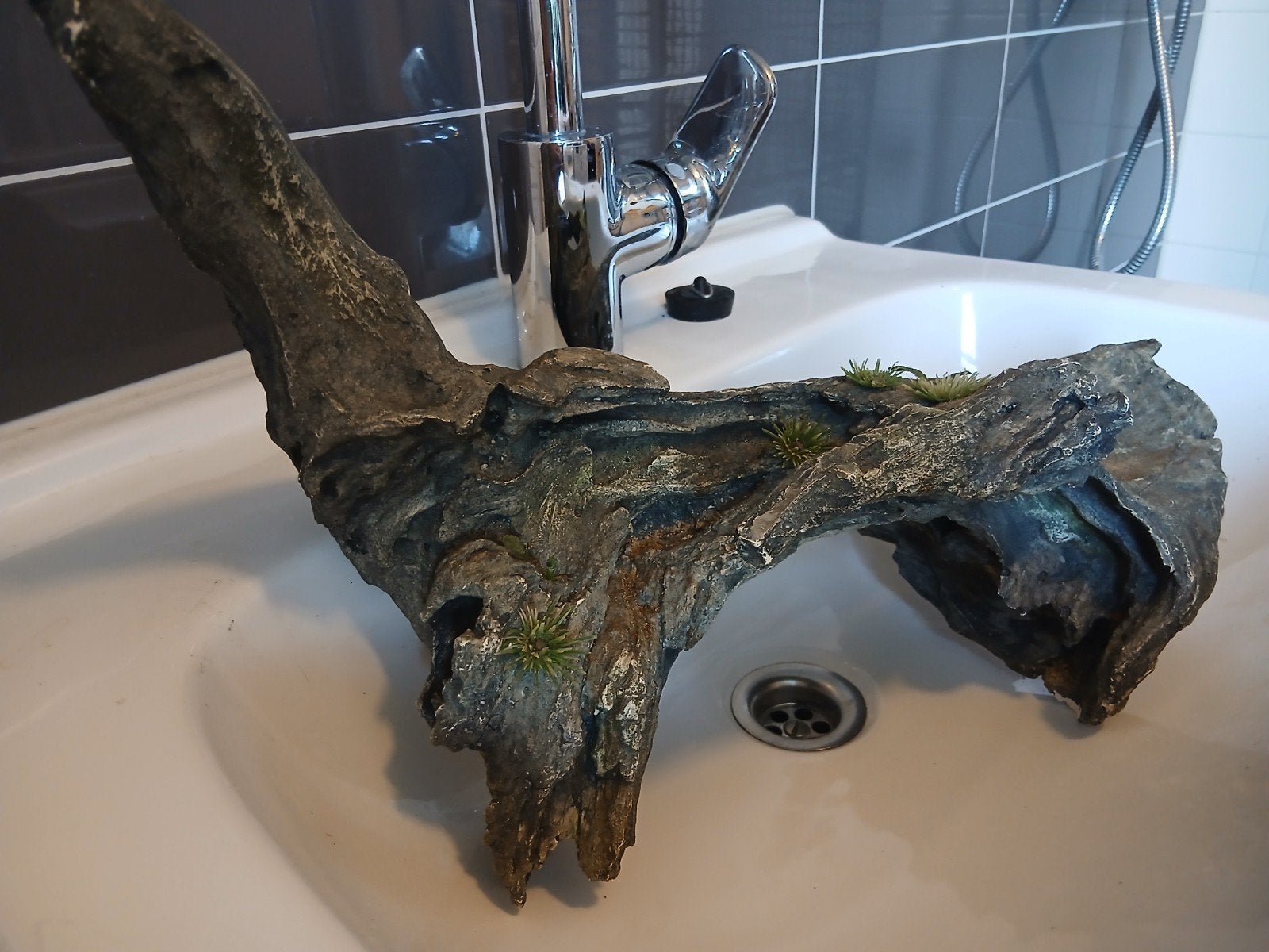 Mooi stuk kunstof hout voor in aquarium, Dieren en Toebehoren, Ophalen, Plant(en), Steen of Hout