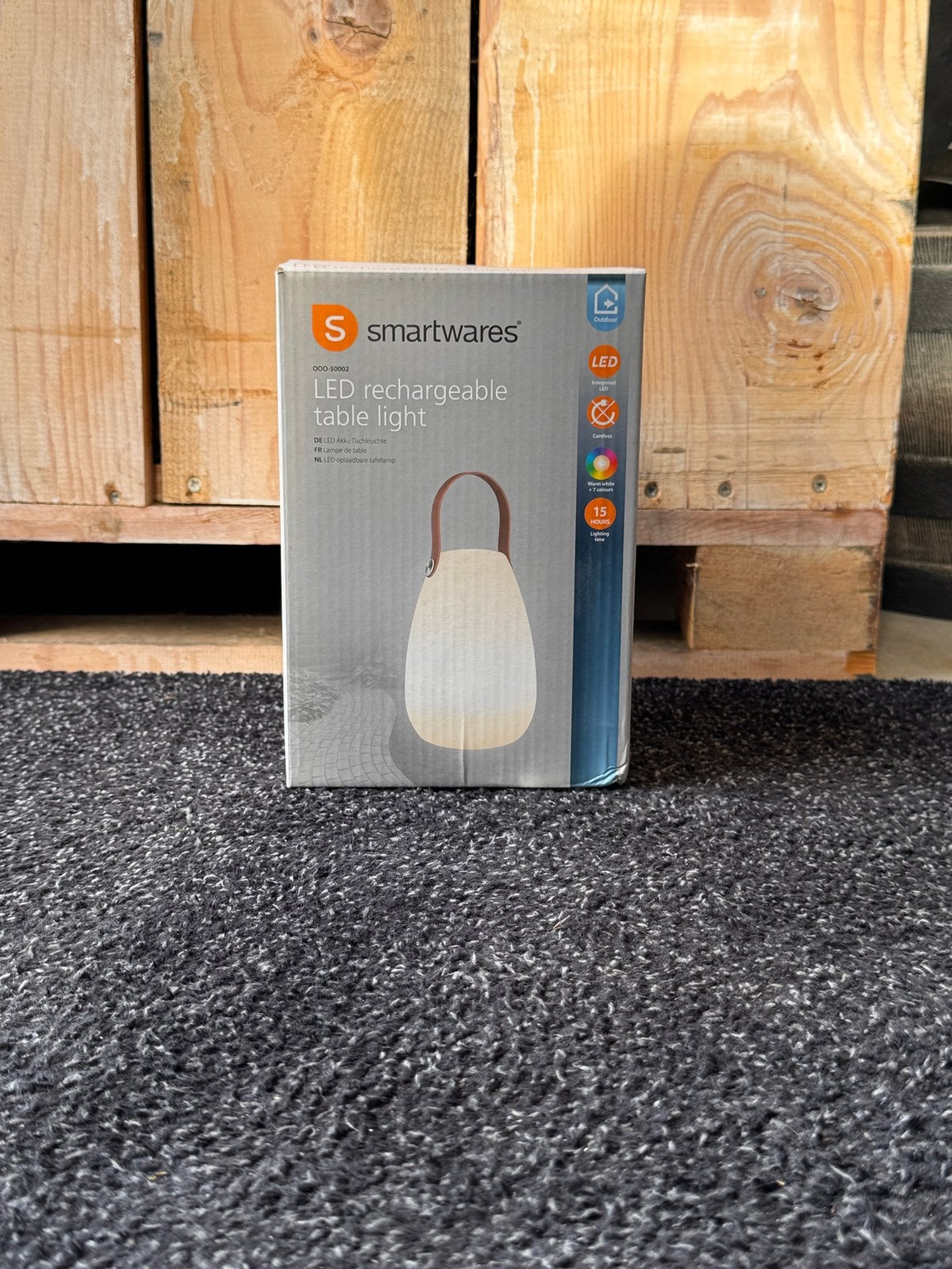 Nieuwe Oplaadbare LED Tafellamp - Smartwares, LED verlichting, Overige merken, Nieuw, Wit
