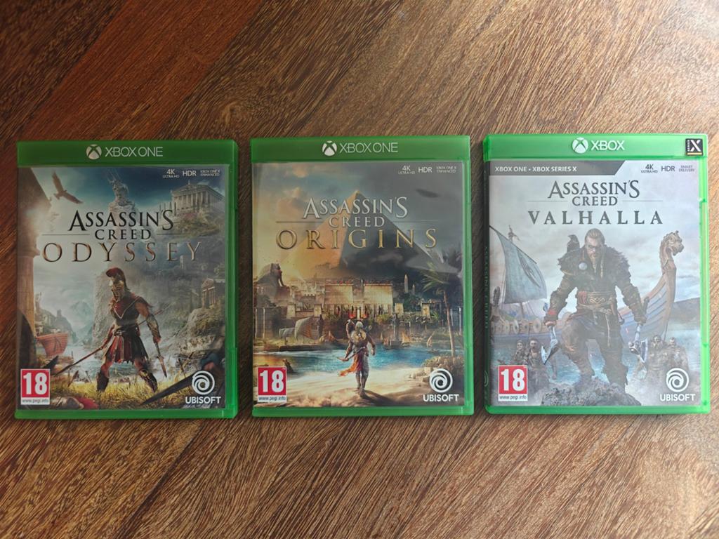 Assassin's Creed bundel: Odysses, Origins, Valhalla, Spelcomputers en Games, Ophalen of Verzenden