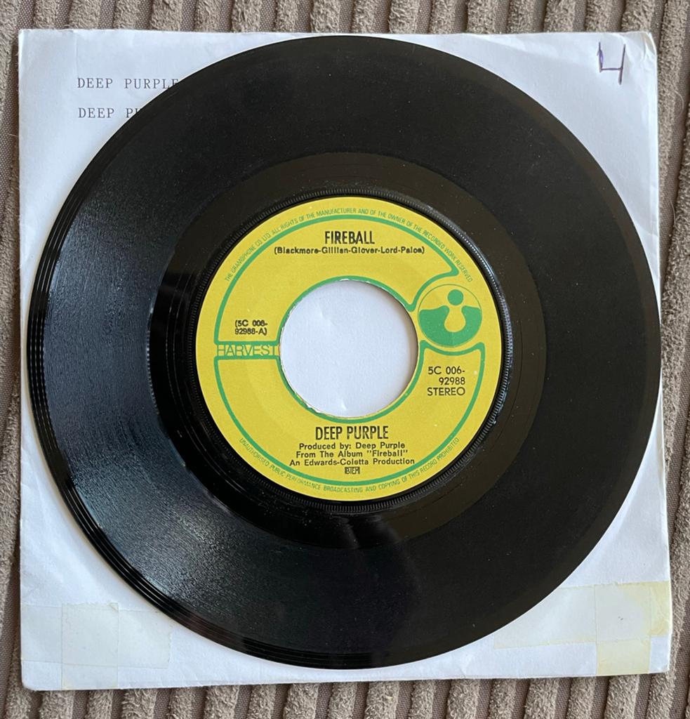 Deep Purple - Fireball / Demon's Eye (Single), Gebruikt, 7 inch, Single, Ophalen of Verzenden