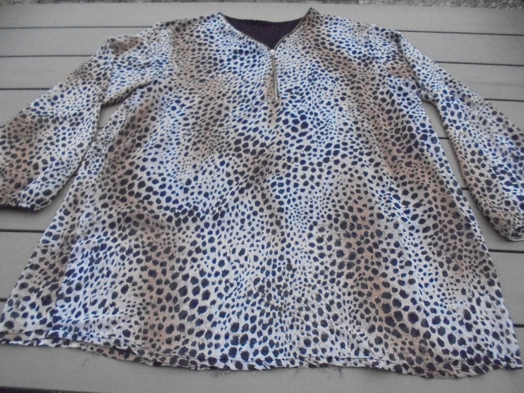 Tijgerprint shirt, Bruin, Shirt of Top, Ophalen of Verzenden, Onbekend
