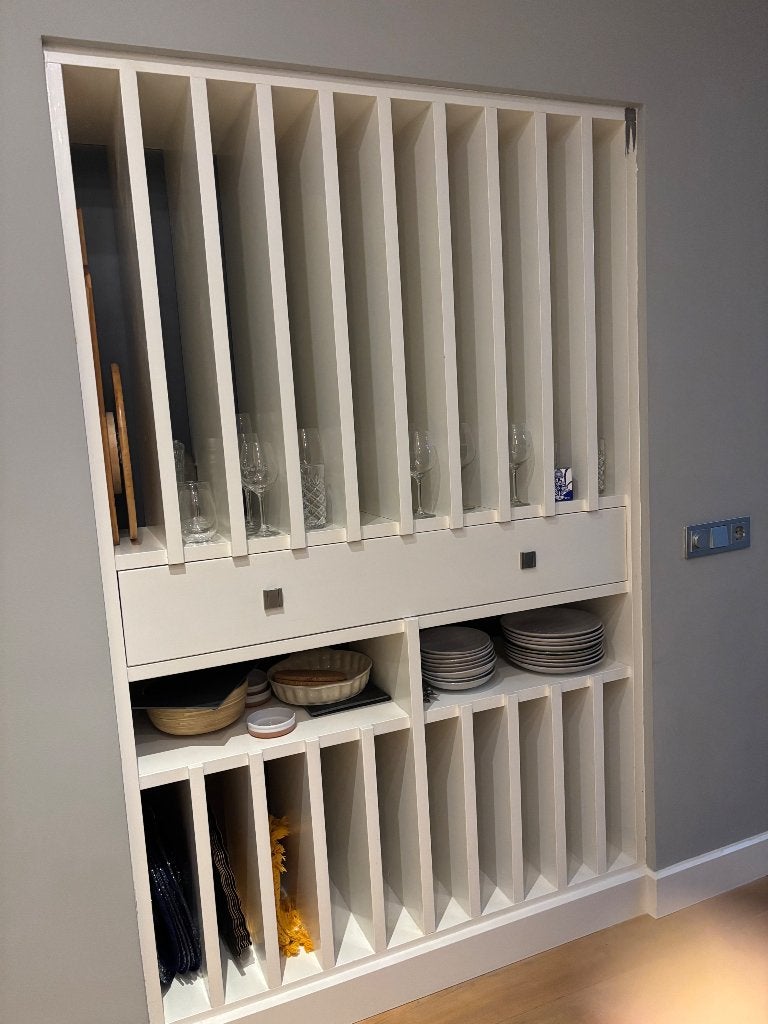Inbouw wijnkast met humidor lade - 210x130x49cm, Gebruikt, 100 tot 150 cm, 200 cm of meer, Ophalen of Verzenden