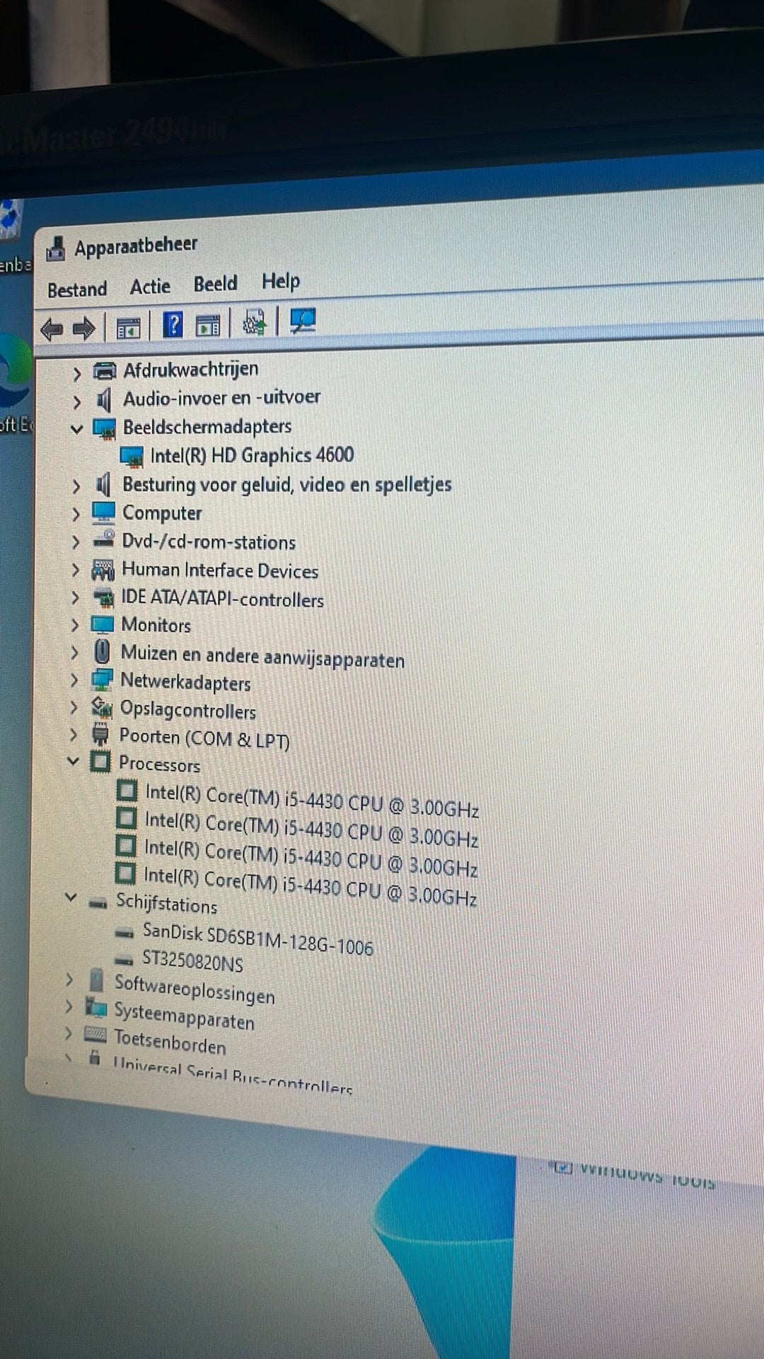 I5 desktop, Ophalen, 2 tot 3 Ghz, 15 inch, 8 GB