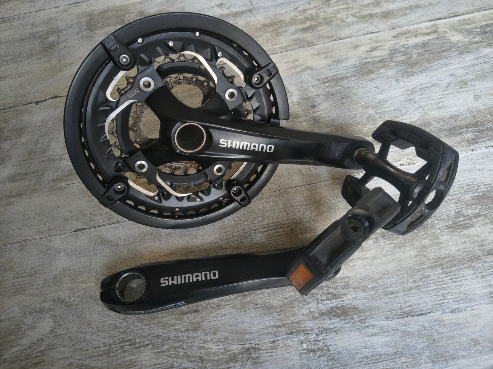 Shimano Deore crankstel 3x10 speed, Ophalen of Verzenden, Zo goed als nieuw, Mountainbike, Crankstel of Pedalen