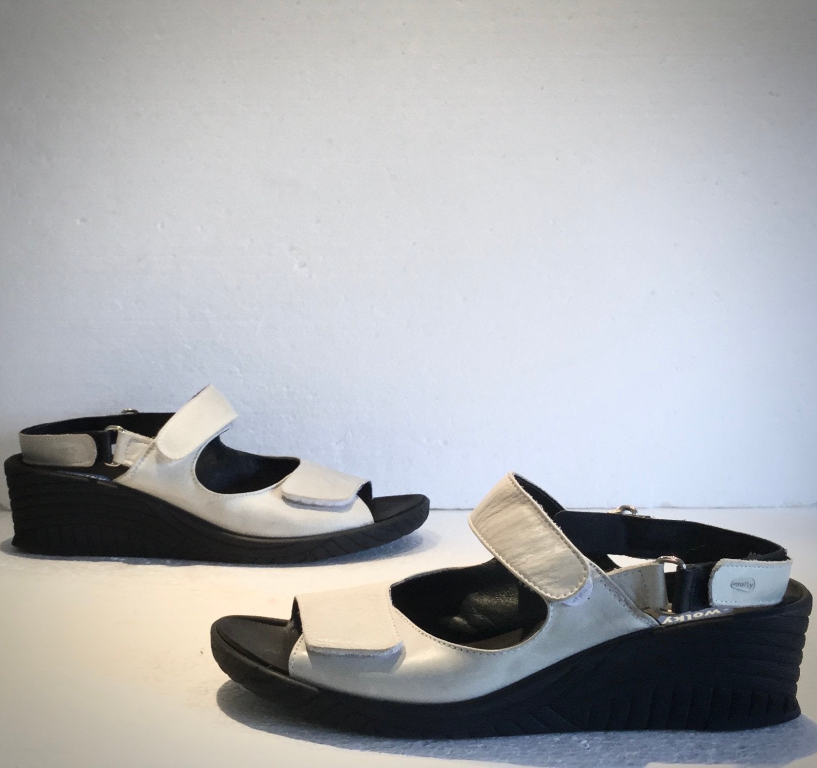 Wolky Wolkie sandalen / instappers sleehak wit 42, Kleding | Dames, Schoenen, Ophalen of Verzenden, Zo goed als nieuw, Wit