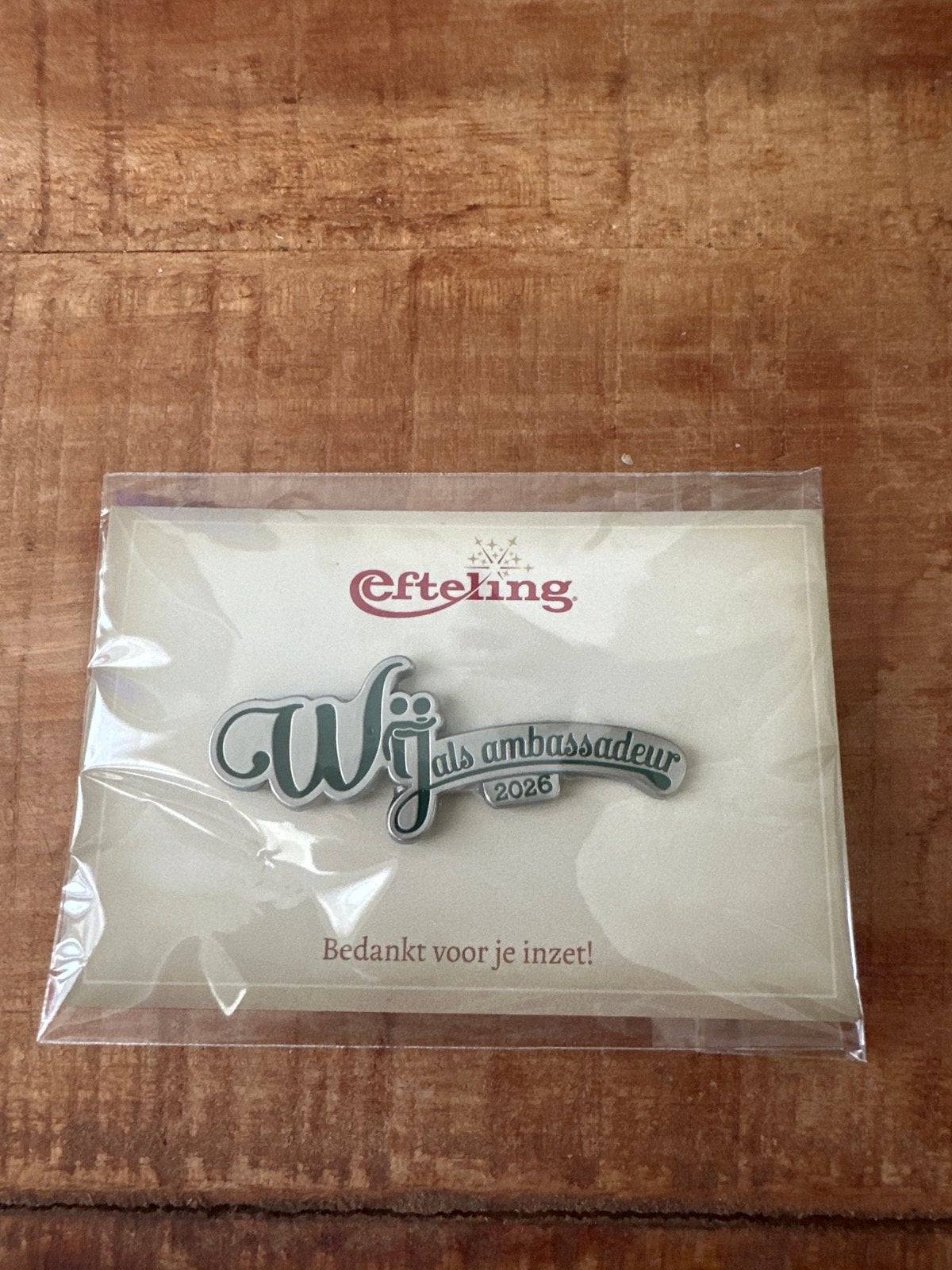 Efteling 'Wij als ambassadeur 2026' pin, Ophalen, Nieuw, Merk, Speldje of Pin