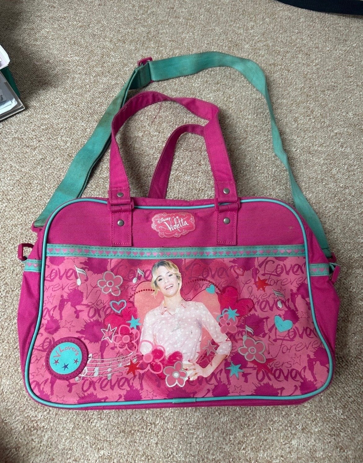Disney Violetta Schoudertas - Roze/Turquoise, Ophalen of Verzenden, Gebruikt, Roze, Overige merken