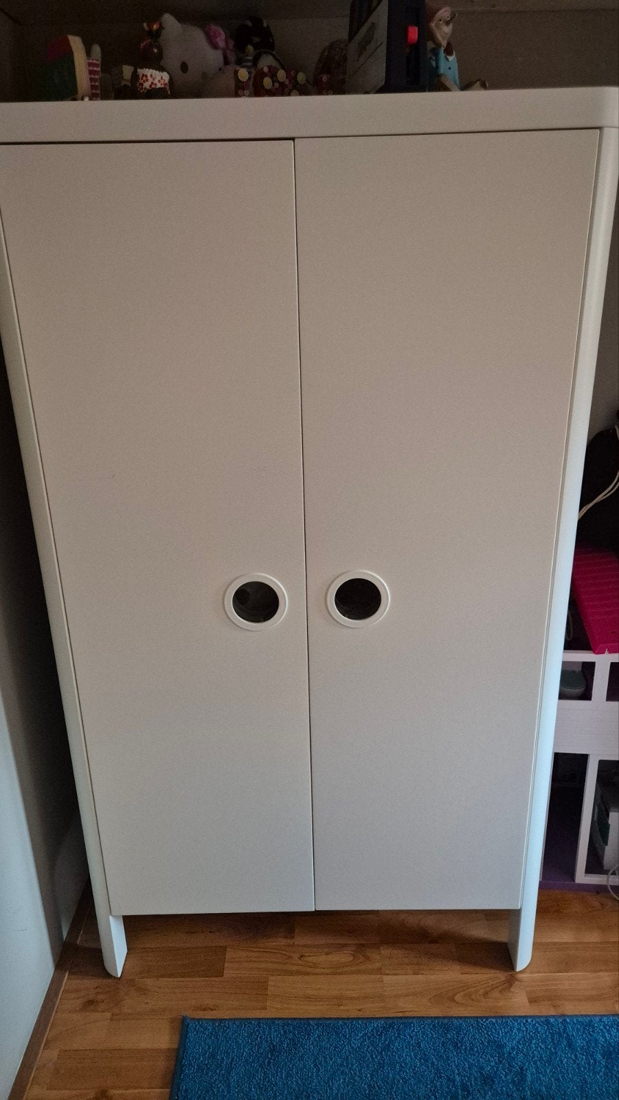 IKEA kledingkast wit met deuren en planken, Ophalen, Met deur(en), Gebruikt, Modern, functioneel