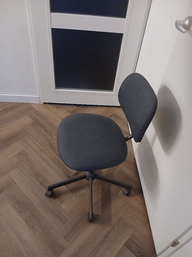 Bureaustoel, Ophalen, Gebruikt, Blauw, Bureaustoel