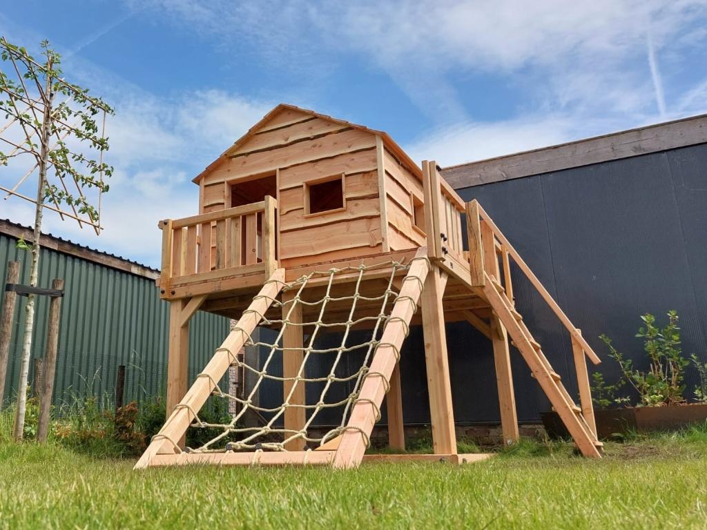 BOOMHUT XL speeltoren speelhuis klimtoren speeltoestel, Ophalen, Nieuw, Schommel, Aanbouwonderdeel