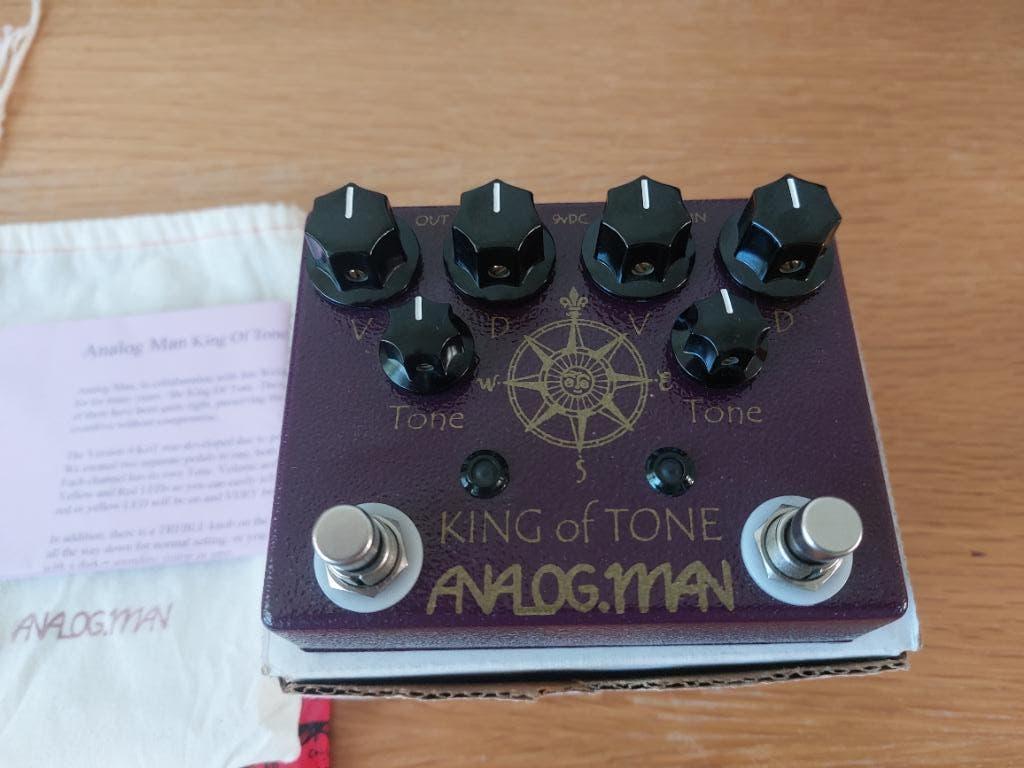 Analogman King of Tone (mint), Ophalen of Verzenden, Zo goed als nieuw, Distortion, Overdrive of Fuzz