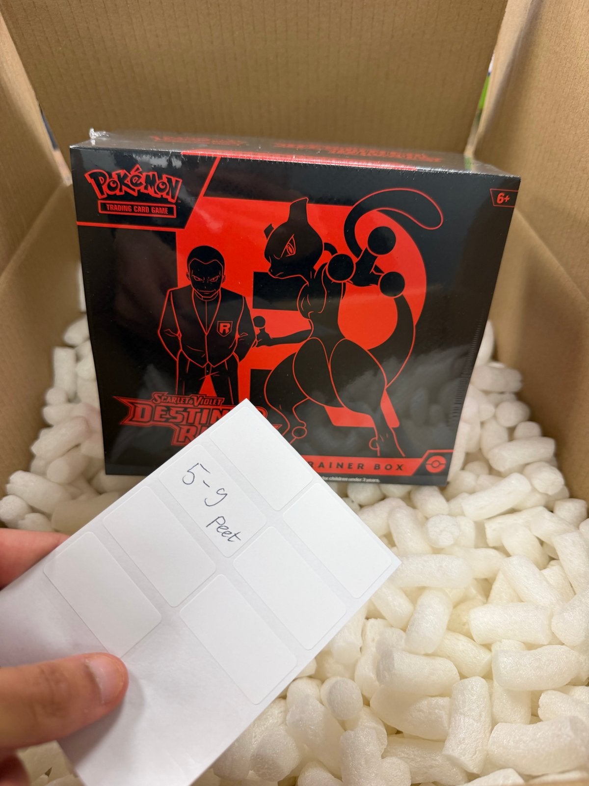Pokémon Scarlet & Violet Destinies Trainer Box Mewtwo, Ophalen of Verzenden, Nieuw, Overige typen