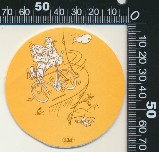 Sticker: Edet - Dik Bruynestein (8), Verzamelen, Ophalen of Verzenden, Zo goed als nieuw, Bedrijf of Vereniging