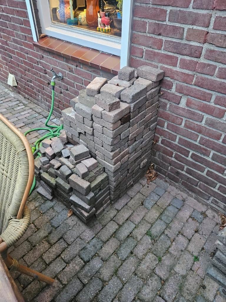 GRATIS Partij Klinkers, Ophalen, Gebruikt, Beton, Klinkers