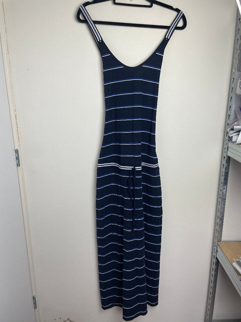 Studio Anneloes gestreepte maxi-dress travelstof blauw S, Studio Anneloes, Blauw, Ophalen of Verzenden, Zo goed als nieuw