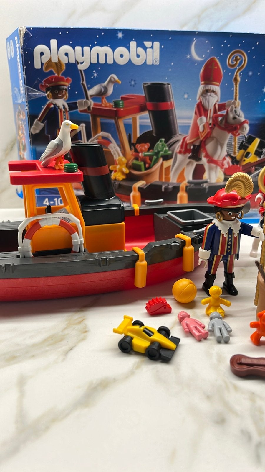 Playmobil Sinterklaas stoomboot set 5206, Gebruikt, Complete set, Ophalen of Verzenden, Boot/Schip
