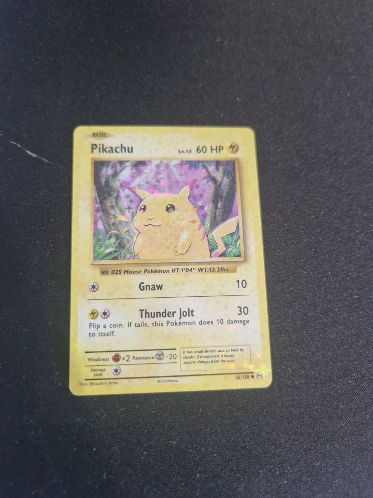 Pikachu Pokémon kaart uit 2016 - Mooie staat, uniek plaatje, Ophalen, Zo goed als nieuw, Losse kaart