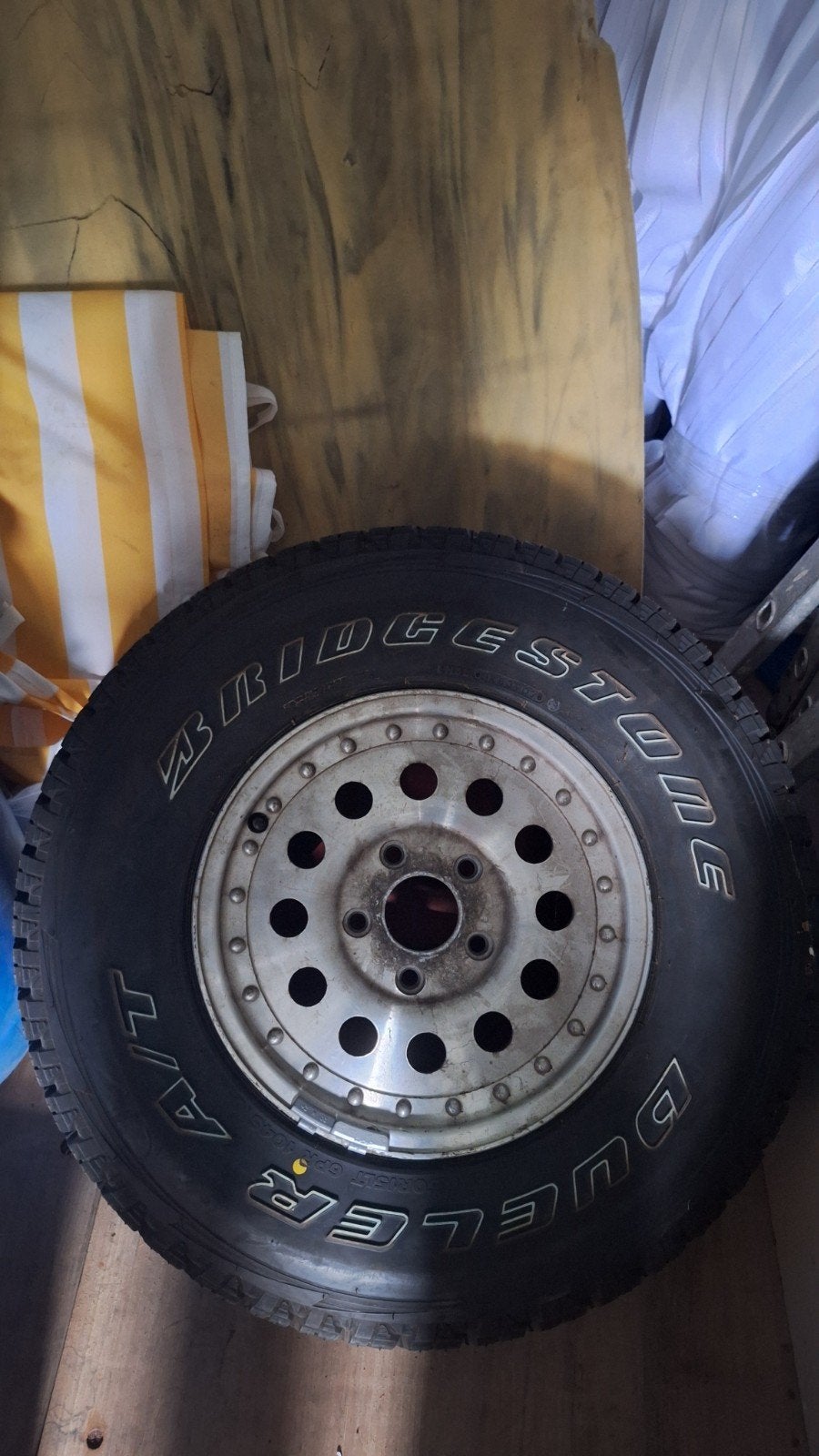 Bridgestone Dueler A/T banden velg, Auto-onderdelen, Banden en Velgen, Ophalen, Gebruikt, 16 inch, Banden en Velgen