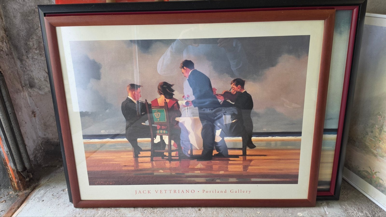 Jack Vettriano - Elegy for a dead admiral (ingelijste print), Ophalen, 50 – 75, Oorspronkelijke maker, 75 tot 100 cm