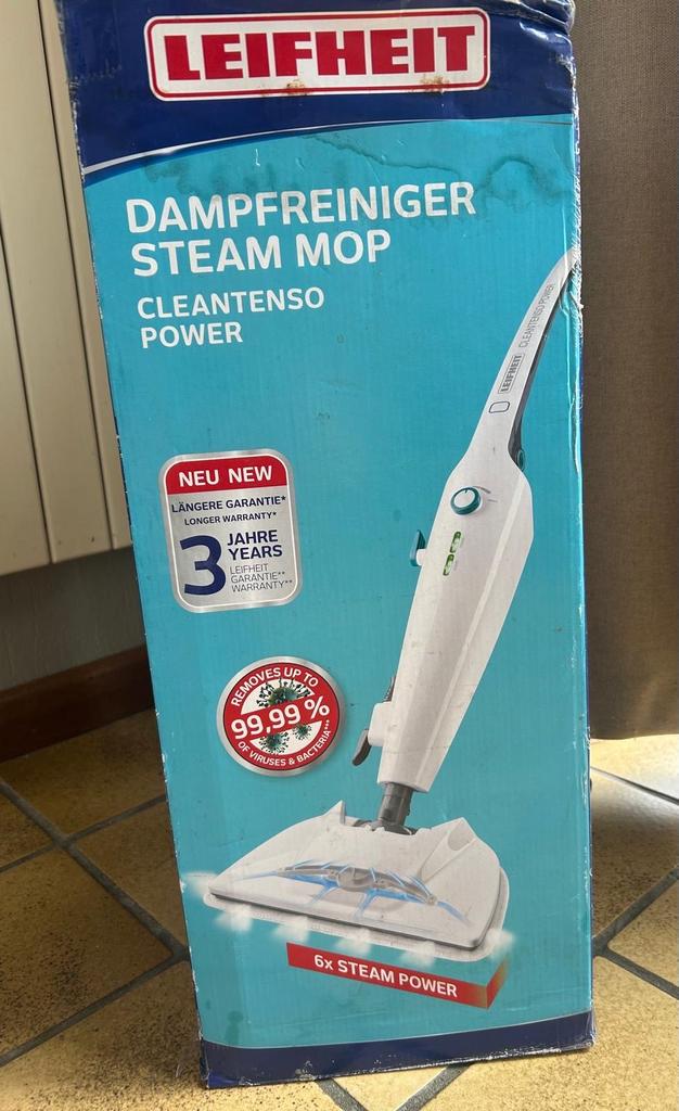 Leifheit CleanTenso Power Stoommop - Nieuw in doos, Ophalen of Verzenden, Nieuw, Overige typen