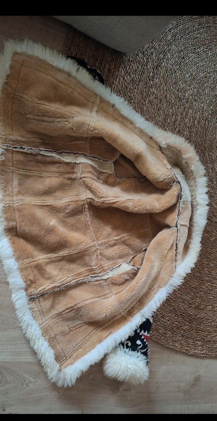 Unieke Vintage Afghaanse Penny Lane Jas - Handgemaakt Leer, Handgemaakt, Ophalen of Verzenden, Zo goed als nieuw, Meerkleurig