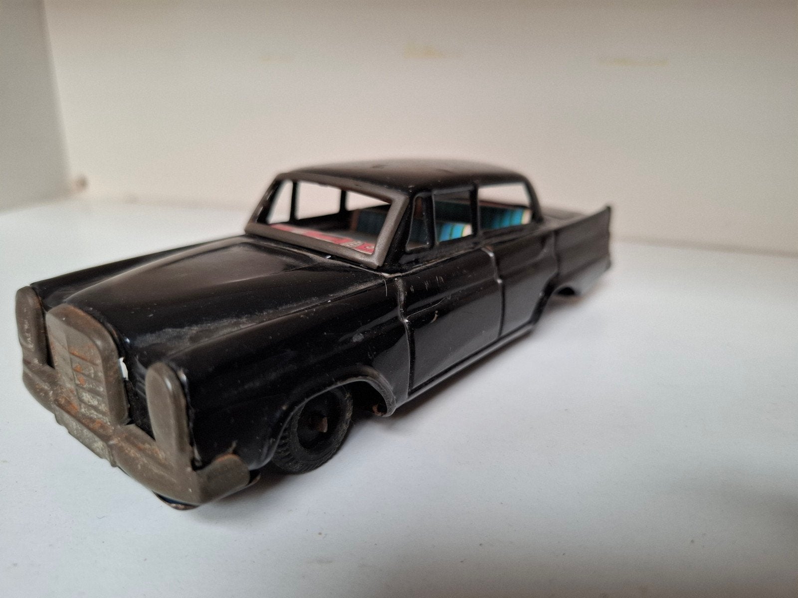 Vintage Mercedes Benz 220S Blikken Auto - Made in Japan, Ophalen of Verzenden, Gebruikt