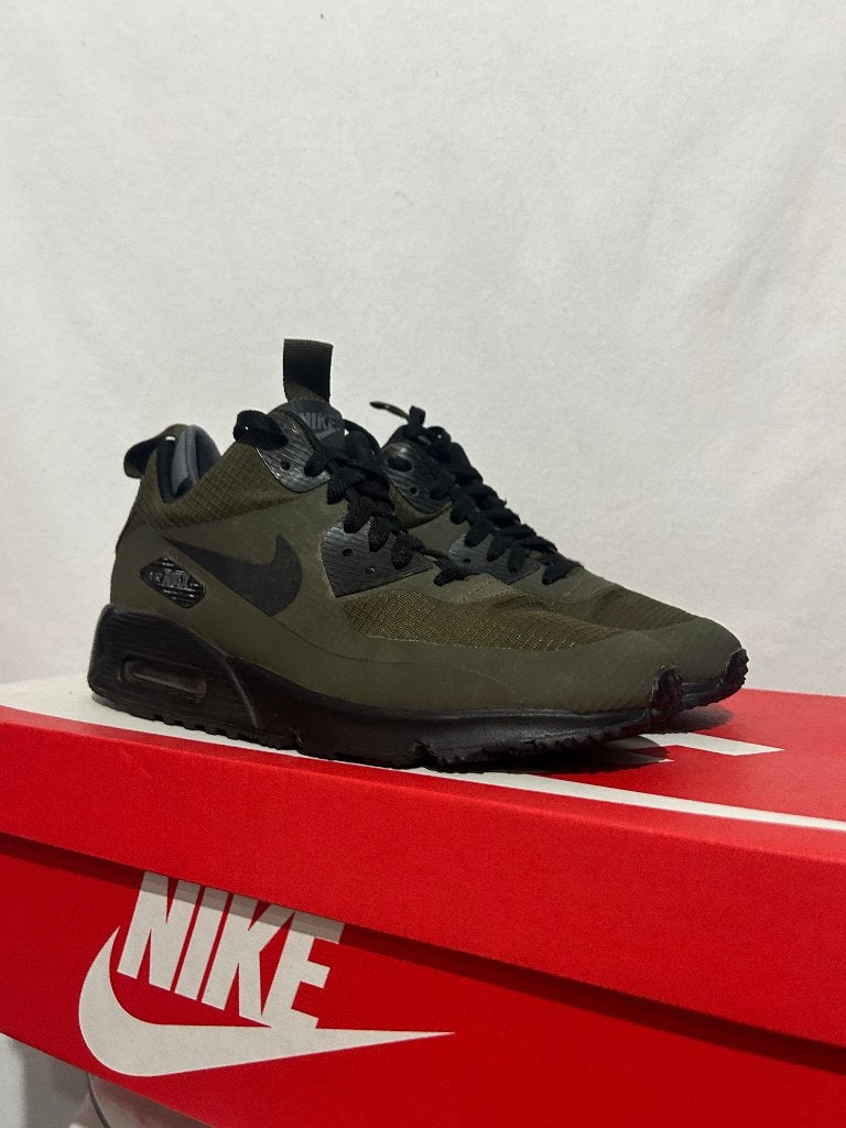 ALS NIEUW! Maat 40,5 - Nike Air Max 90 Winter Mid Dark Loden, Overige kleuren, Verzenden, Nike, Nike