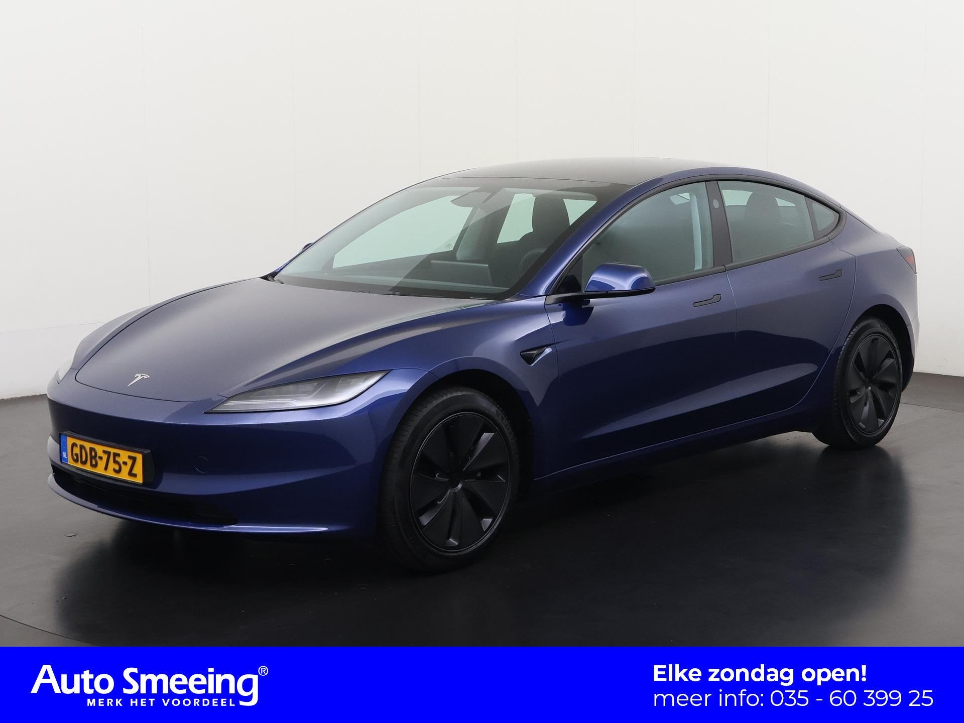Tesla Model 3 RWD 60 kWh | Facelift | Panoramadak | Zondag O, Auto's, Gebruikt, Origineel Nederlands, 1000 kg, Te koop