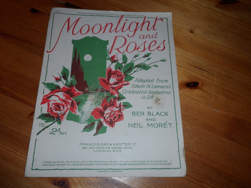 Moonlight and roses - black / moret, Gebruikt, Gitaar, Ophalen of Verzenden, Artiest of Componist