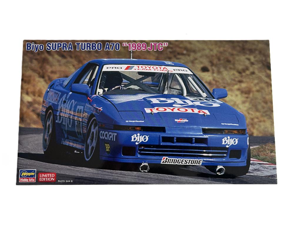 Hasegawa 1/24 Biyo Supra Turbo A70, 1989 JTC nieuw, Overige merken, Auto, Groter dan 1:32, Nieuw