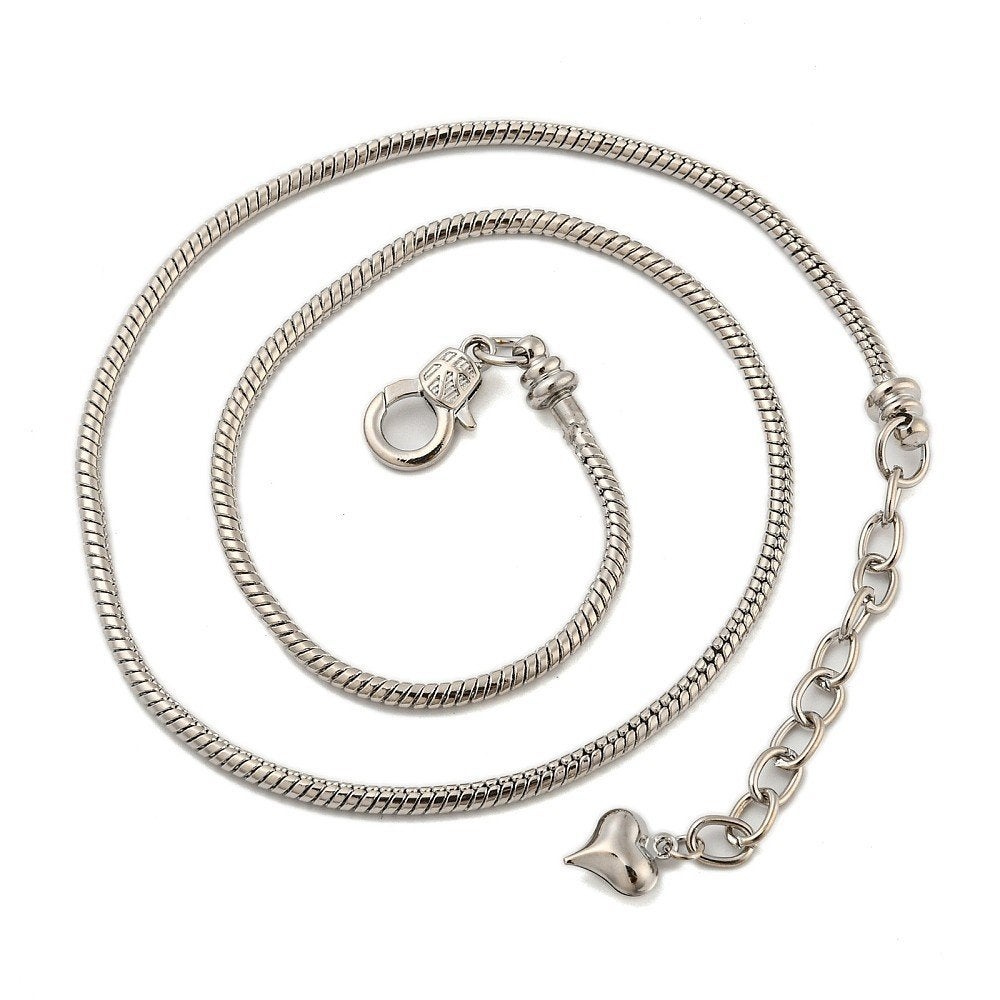 Dubbel verzilverde ketting voor groot gat bedels, Overige merken, Overige materialen, Verzenden, SINO-SEAR GmbH