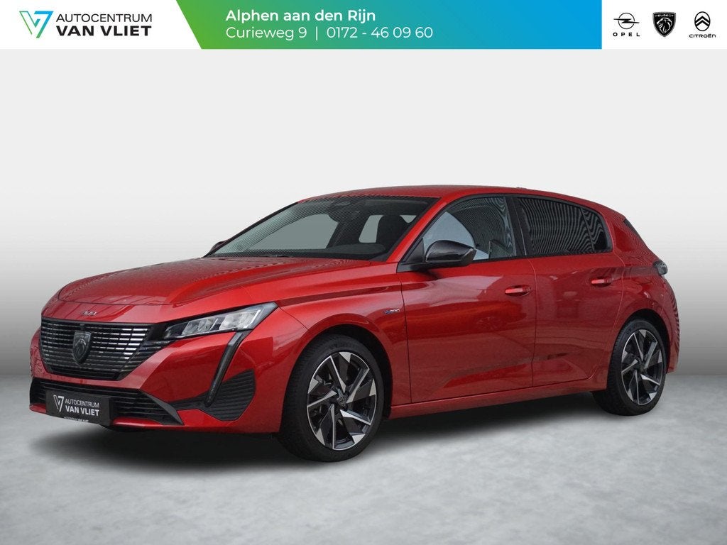 Peugeot 308 1.6 HYbrid 180 Allure Pack Business | TREKHAAK |, Auto's, Peugeot, 12 maanden, Automatische klimaatregeling, Gebruikt