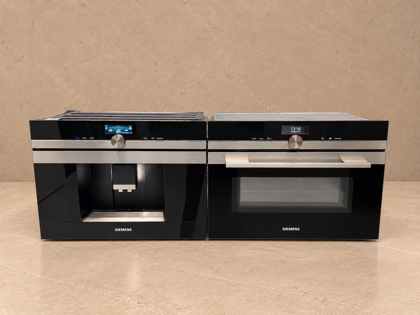 Siemens iQ700 Oven + Koffiemachine Set – Inbouw, Witgoed en Apparatuur, Ophalen, 45 tot 50 cm, Siemens, Inbouw