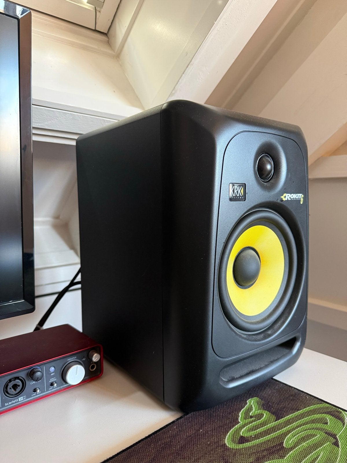 KRK Rokit 6 G3 Studiomonitor - Zwart, Audio, Tv en Foto, Luidsprekers, Studiomonitor, Ophalen of Verzenden, Zo goed als nieuw