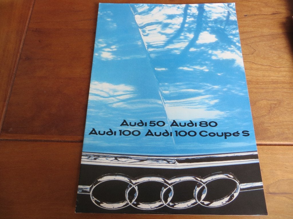 Folder Audi programma 1976, Audi 50, 80, 100, 100 Coupe S, Ophalen of Verzenden, Zo goed als nieuw, Audi, Audi