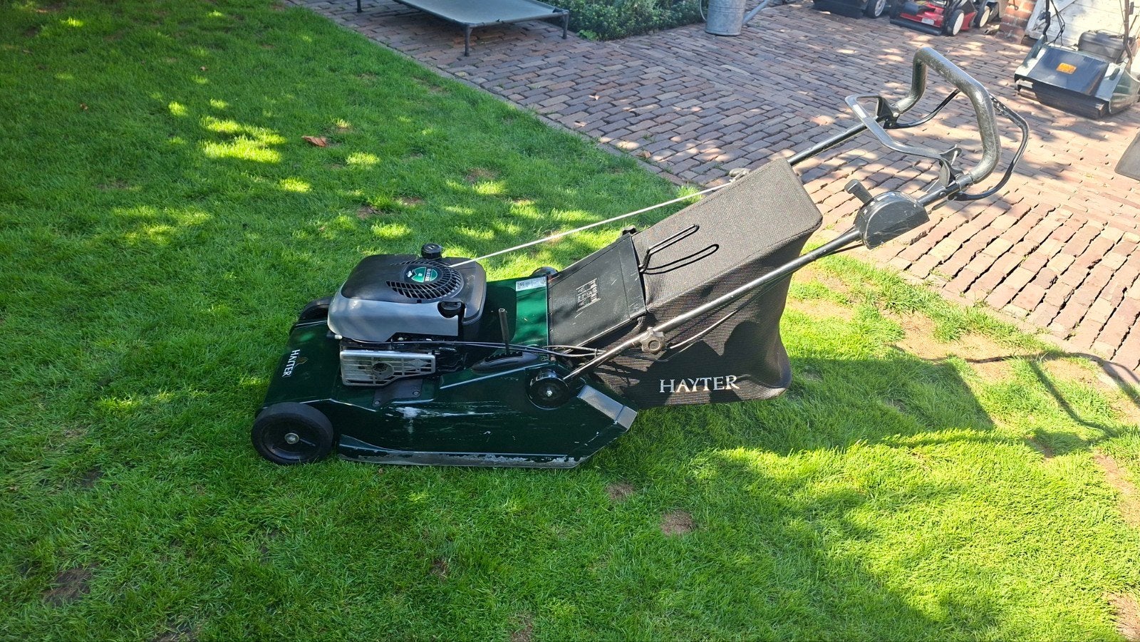 Hayter harrier 48 benzine walsmaaier ( zie omschrijving), Cirkelmaaier, Benzine-grasmaaier, 40 t/m 49 cm, Opvangbak